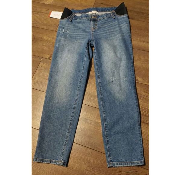 Isabel Maternity Straight Jeans, Size 4 – NWT – Under Belly, 29.5" Inseam - Picture 1 of 3
